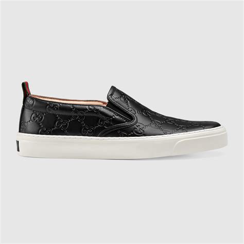 gucci black slip ons|gucci slip ons women's.